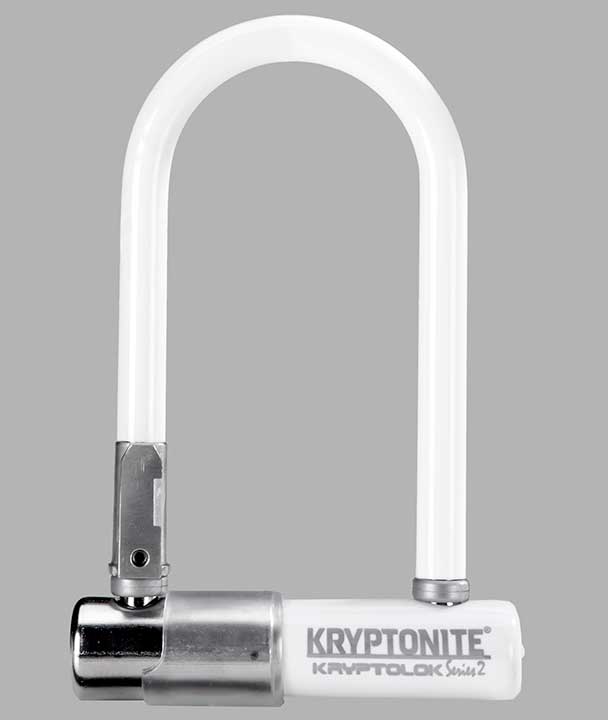 3.25 x 7" Kryptonite KryptoLok Series 2 Mini-7 U-Lock with WheelBoltz & Bracket 