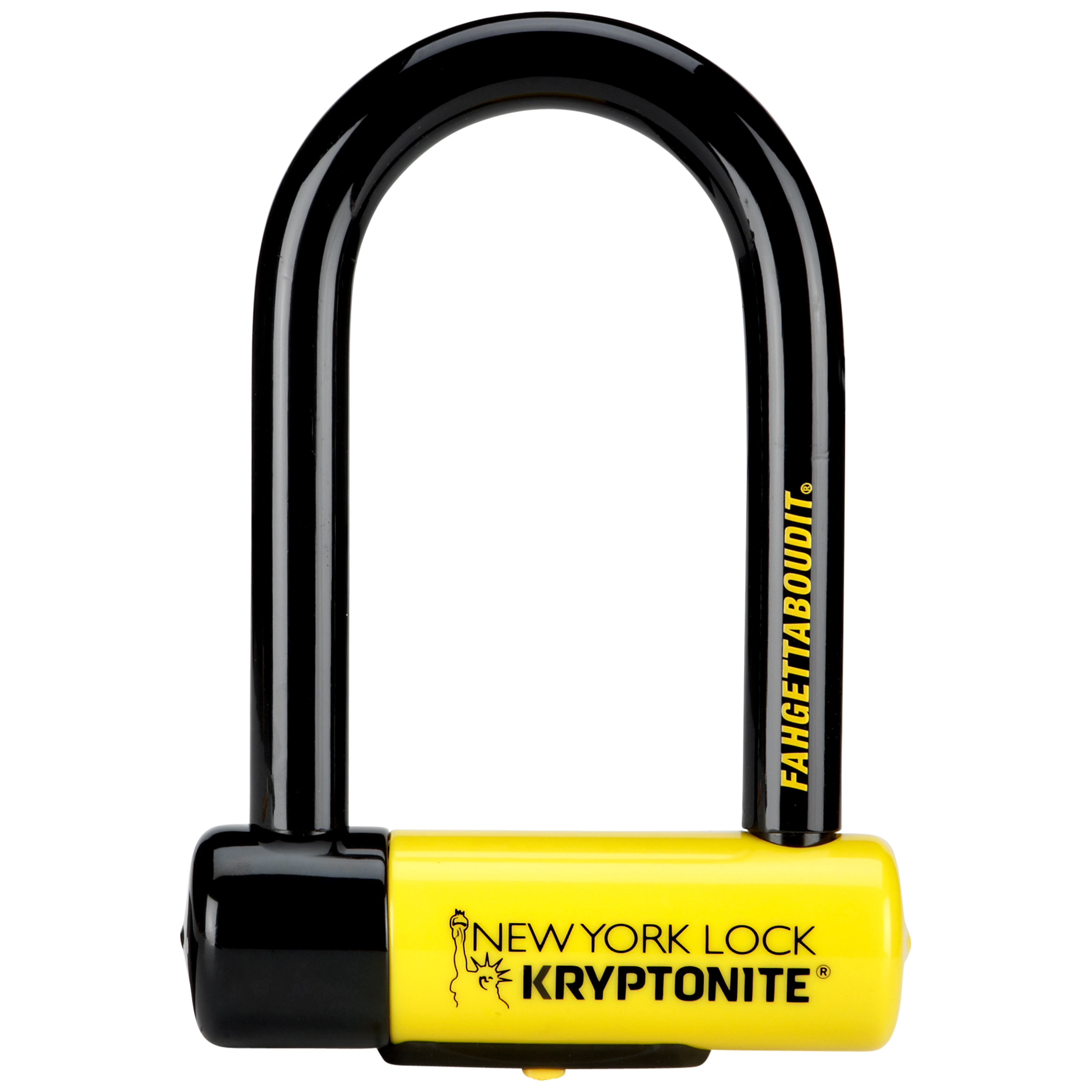 ANTIVOL KRYPTONITE U - NEW YORK STD 10,2 cm x 20,3 cm AVEC SUPPORT, NIVEAU  DE SECURITE 9/10 – ROUES