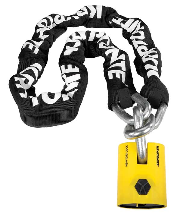 Fahgettaboudit Chain and New York Disc Lock Kryptonite 5ft 