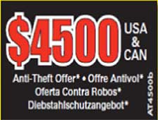 Anti-theft protection offer advertisement