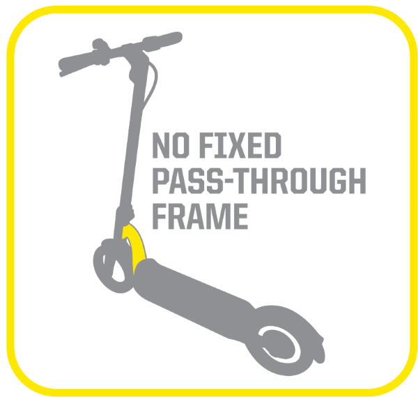 no fixed passthrough E-Scooter